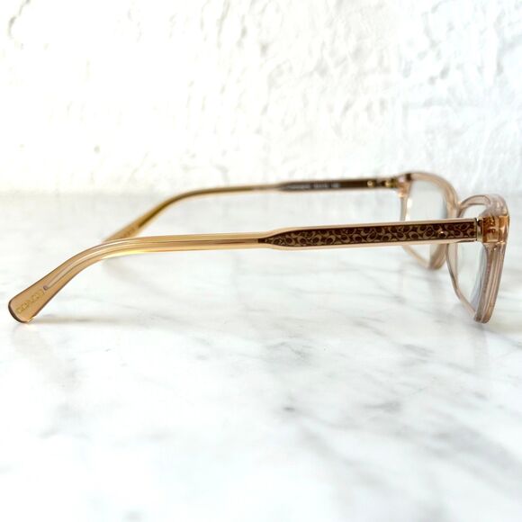Coach Eyeglass Frames HC6145 5561 Transparent Champagne 53-15-140 - Picture 4 of 7